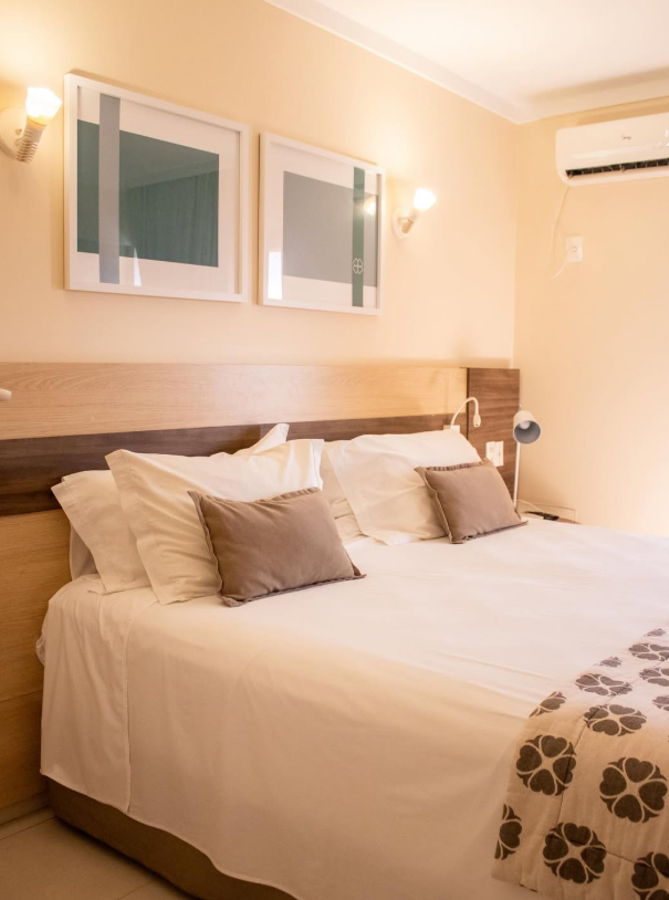 Quarto de casal confortável no House Inn Hotel em Anápolis